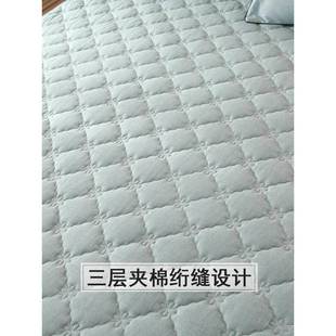 通用三件套 四季 A6L纯棉夹棉床罩床裙单件2023新款 床套罩裙式