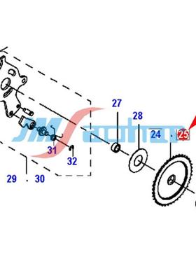 适用SMT贴片机飞达配件CTFR进给轮4MM送料轮40081824