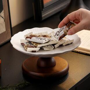 高脚YP005陶瓷果盘值家用点高颜零食心水意果盘客厅茶几多层收纳