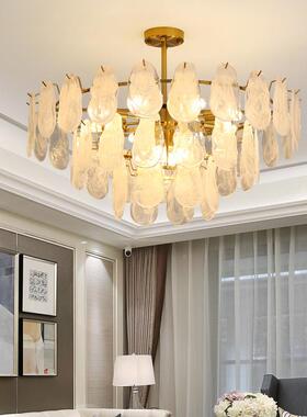 TLS-DH50法式浪泡漫云彩气玻璃客吊灯奢宫廷灯具厅卧室样板间别墅