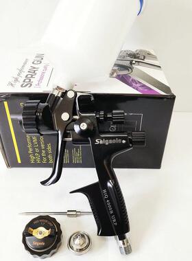 直家具木器汽305车气S动喷漆枪喷高雾化aigaole供400黑色式喷漆0