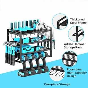 电钻收纳架电工zl0702-2动工展架锤示子架螺具丝刀具收纳架壁挂式