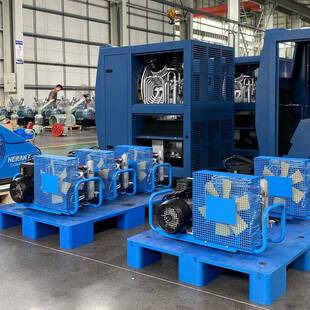 空泵气充填空气呼器吸高压气充泵消防487充气泵30mpa正压式充气机