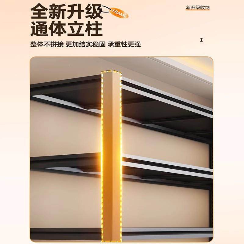 家用NMWOZMWO置物架落地多层货架快阳客厅纳架储物间超市收递整理