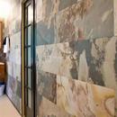 超薄柔性可弯曲石天然背大理石面景墙岩568板外材墙台家具创意饰