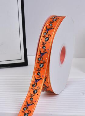 圣诞帽印刷丝带圣礼KWR装饰包装辅料25mm礼品包装品辅料万螺纹带