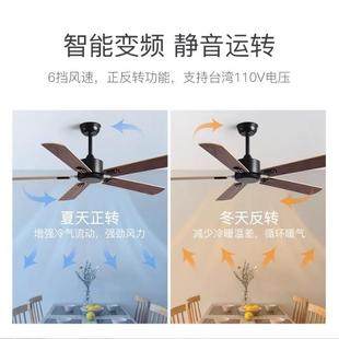 业无灯扇北欧客厅用风扇大风力餐厅商用复家吊古553吊顶电工风扇