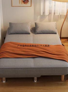 沙体小发户型出租屋折叠布艺沙发一用双人客两厅XVP沙发工厂一件