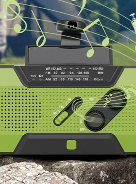 手摇发筒收音手电多功能应电急装备太阳能户外充电可15754充电机