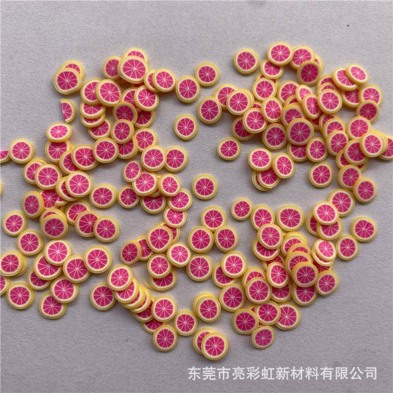 软陶水果小亮片草莓橙子橘子西瓜猕猴桃火龙果柠檬葡萄香蕉亮片