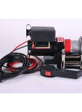 2000lbs电动绞盘卷扬机12v