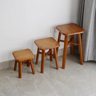 矮凳板凳方凳竹凳子家用人儿童成沙发378客凳厅茶几简约现代脚踩