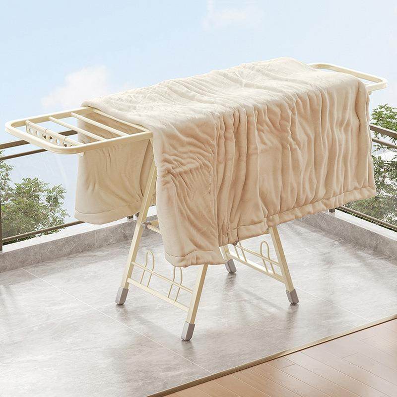 折叠晾架落衣1145地家用阳台晾晒挂架衣室内婴晾儿衣杆户外晾晒被