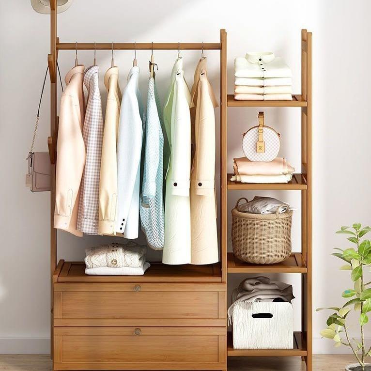 衣帽架架落地现代简约鞋衣一体立式PMI架多功能架置物简