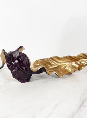 铝制枯叶树件样2387铝制树叶摆件客厅摆卧室板间居家摆件装饰