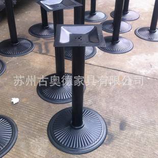 YER铸铁底桌脚3555456盘0直径细花纹桌菊花盘吧桌大理石底座圆形