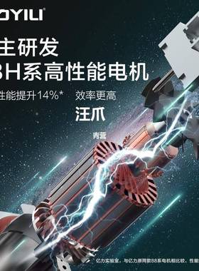 亿力洗车机大功率家刷用220水泵车高压19273清机便携水枪洗洗车神