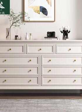 美柜式实木斗REA柜卧室床尾抽收纳客厅置物屉储物柜靠墙七九五斗