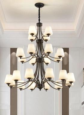 美楼梯吊式灯复式长吊灯别墅厅三层52170公客寓lot挑空跃层工程f