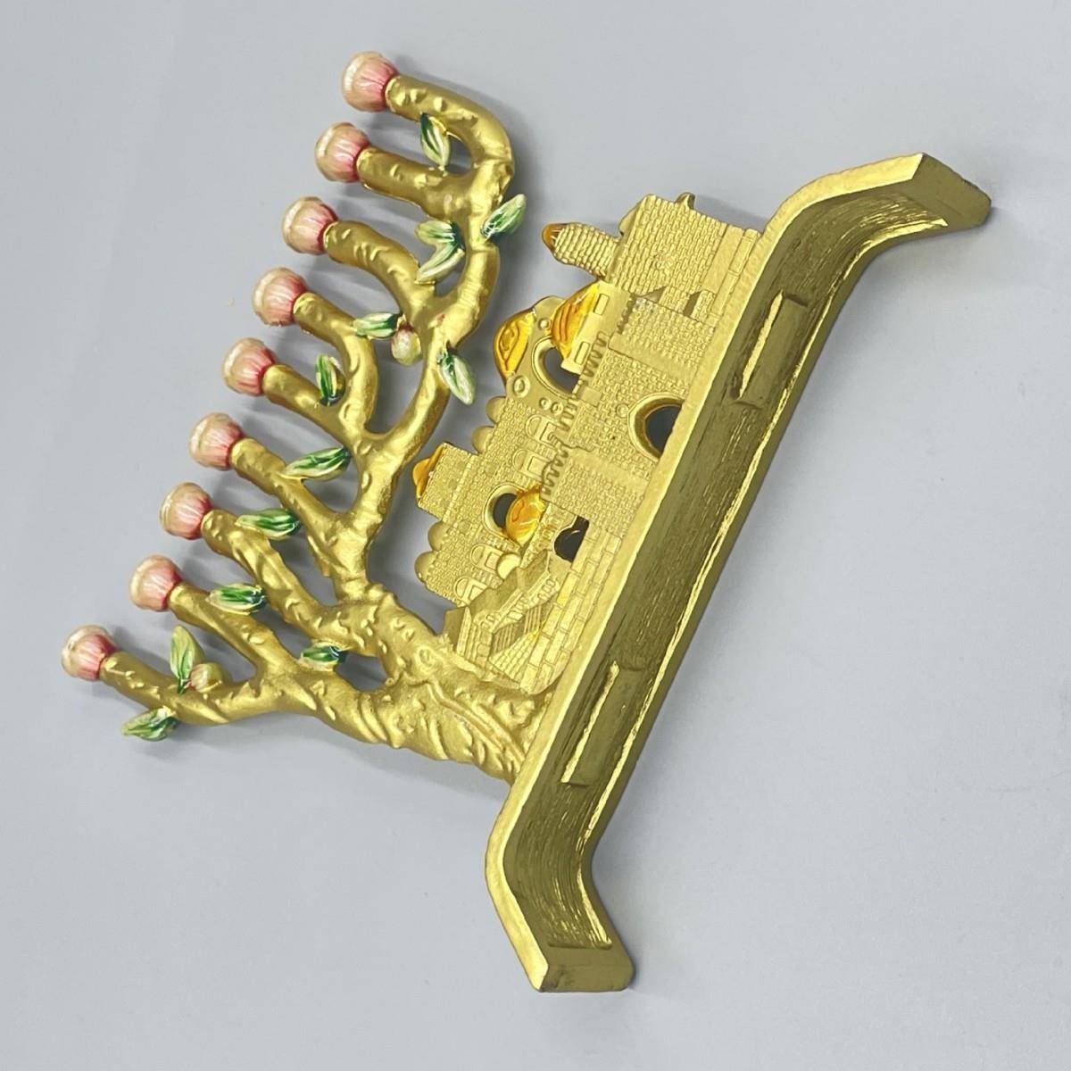 出轻奢圣耶路撒冷烛台犹太头灯台创九意家居pjzt724殿口摆设祈祷