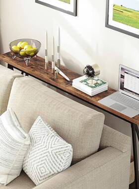 美木式实玄SOQ关桌轻奢黑色复道古玄关入户台过靠墙脚极窄玄关柜