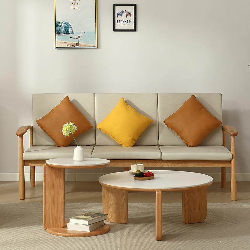 实伊工贸木沙发日式小户型舜三人位家冬79354具简约客厅夏两用布
