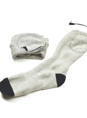 107冬季防冻脚电加热长袜筒男女户24304可外鞋7靴加热防寒