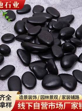 黑色抛光鹅铺暖园石396公铺路造石景雨花庭院地鹅软暖石鱼缸石头