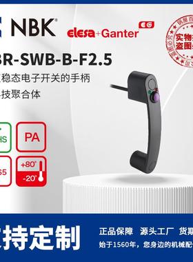 NBK ELESA EBR-SWB-B-F2.5 带双稳态电子开关手柄 灰黑色亚光饰面