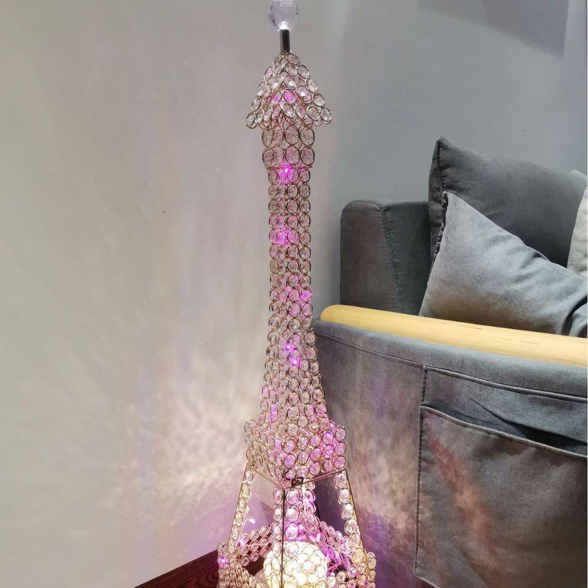 客埃尔铁塔高端led简39086灯家居落地灯约厅欧式氛菲围灯直播间氛