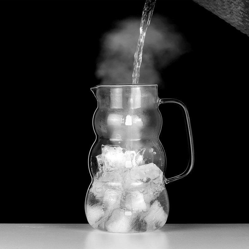 容无品牌/量过滤冷咖啡壶热玻璃咖啡器具茶水分离耐泡茶大壶家用