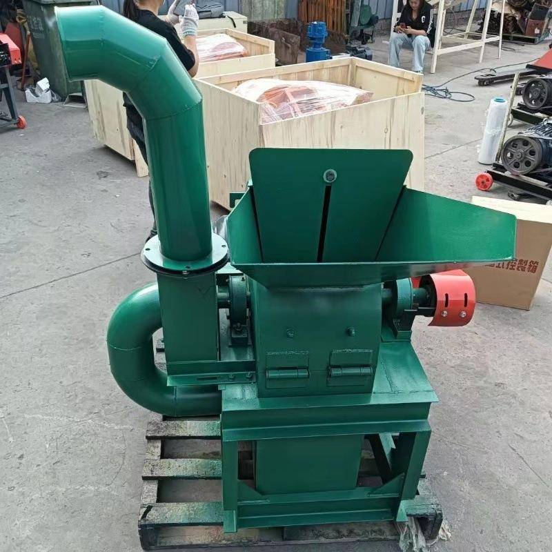 果碎园林场树枝秸EUI秆粉机木竹子切杨片机沙克龙除尘粉圆木碎机