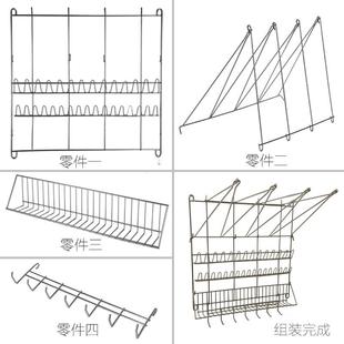 不裱花袋晾锈纳干晒架蛋糕裱花工具挂1架钢花嘴收纳架烘焙收神器