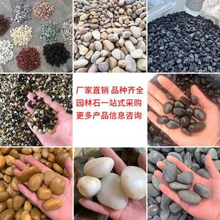 白色石子940雪花白水砾石水洗石头鹅园林装饰院庭造景铺路透材料