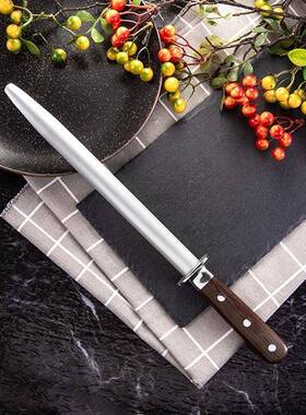 金砂磨棒檀木手柄屠宰酒店家用肉刚无品牌/档不刀钢磨刀锈棒厨房