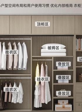 衣柜儿家用卧室全实木拉门出租房用新款柜爆款定77923制子童收推