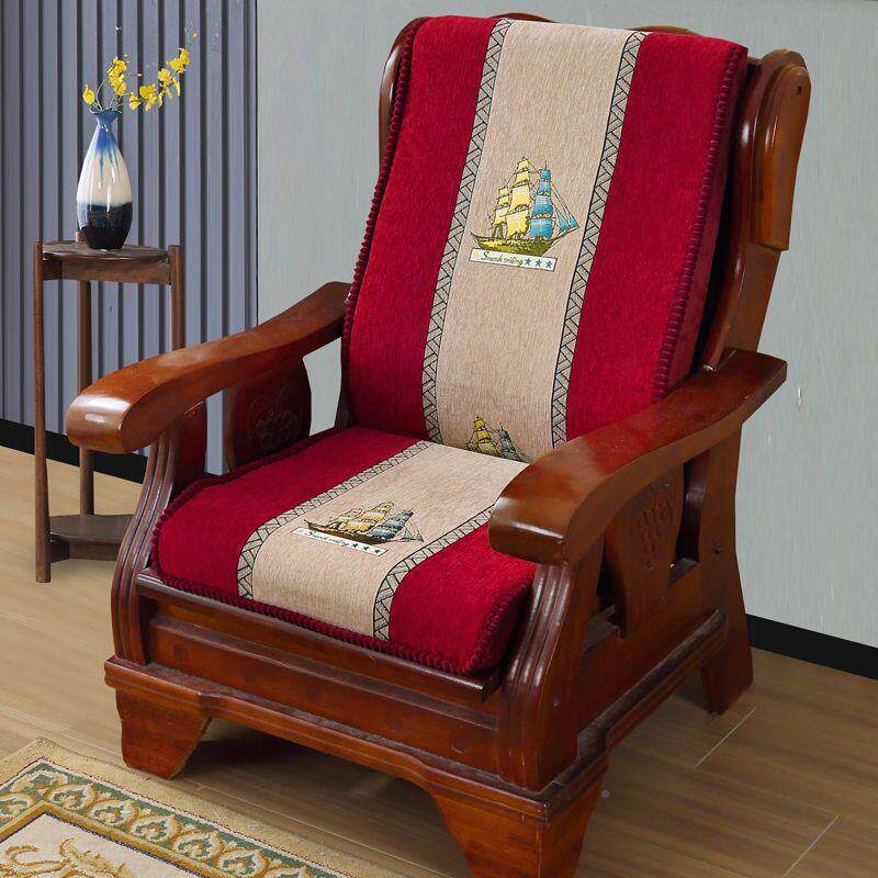 单人座实木发垫带靠背连绵体沙加厚海四通用厂家直供季新中式沙发