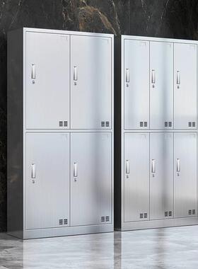 304锈钢柜更衣无尘净化车间换衣柜医院不多门带锁鞋柜物收GC-6764