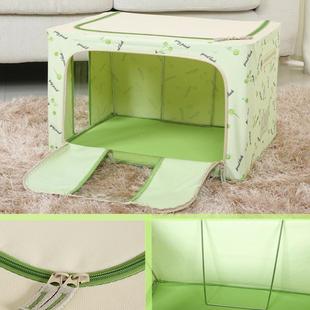 大号44L55L6纳6L收牛津箱布钢架整理箱衣服收纳箱箱储物44L帆布承