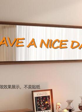 古美F99SS6MT式复装镜子is风高颜n值饰挂件卧室入户玄关长条镜子