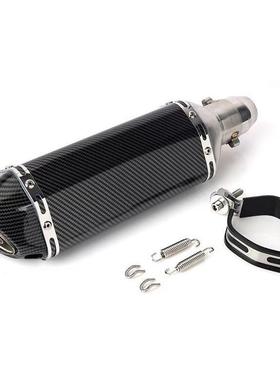 全维仿碳纤管小六角改装排气摩消声器托车51mm口78155径耐高温天