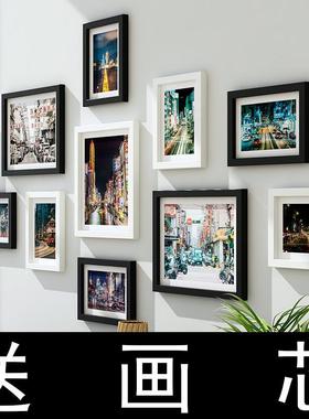 E4C创意红相框厅挂墙组墙4saQm38H合网照片墙上房间客装饰相片墙