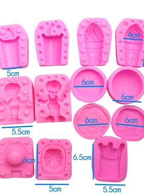 TW-8胶08-2薯条汉堡丑小系列硅模具粘土模装57355饰模具具