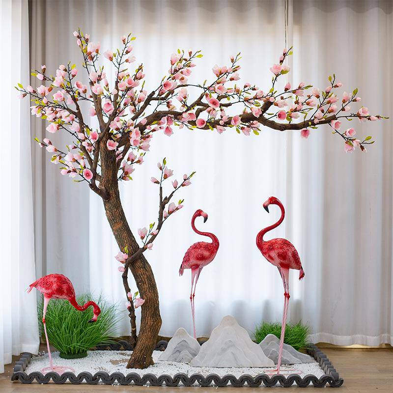 真玉玉兰树假花树植绿大型室内造景X18商场仿橱窗景观装饰仿真兰