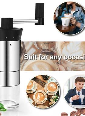 5新款手摇磨豆机2年不锈钢家用小型啡手动意式EMZ咖器具咖啡豆磨