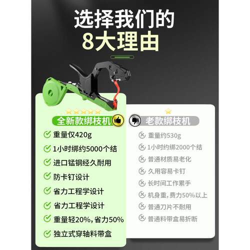 新款枝西红机绑蔓器绑枝ZOL神器葡萄绑绑柿枝机黄瓜捆枝绑藤机邦