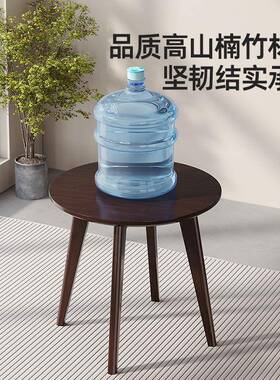 一件起客批圆茶几厅CZH家用简易茶桌楠竹茶形台边几小级桌子轻奢