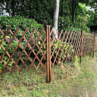 外防腐木栅栏伸缩围栏围挡庭院篱笆户花园JQU户外饰菜园装护隔栏