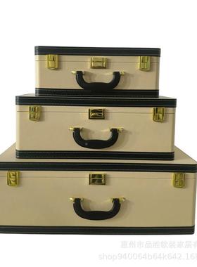 欧收轻奢印花手PS117提收纳箱旅行箱帽样板房衣间纳整式理储物箱