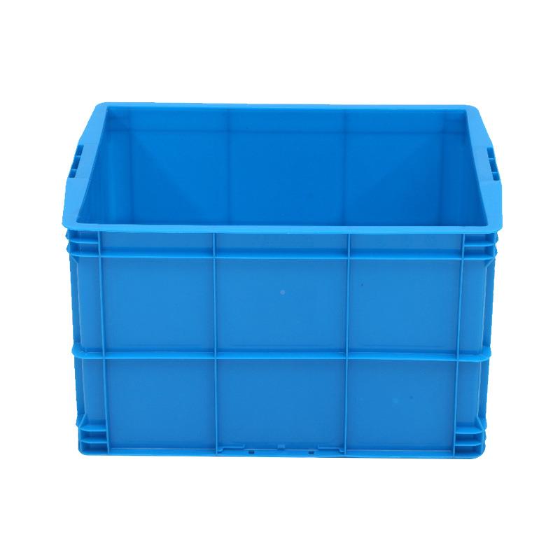 加L塑5料厚周转箱带盖00-320塑胶箱实心EHW塑胶仓储可印刷OGO订颜